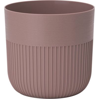 Pot de fleurs rond GARDEN ID Luca Grande Ø 30 17 H 30 cm Cacao - vue 2