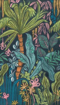 Papier peint panoramique Grandeco wild wood L.280 x l.159 cm