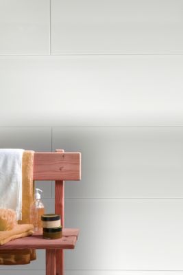 Lambris PVC Dumaclip uni blanc mat 25 x 120 cm