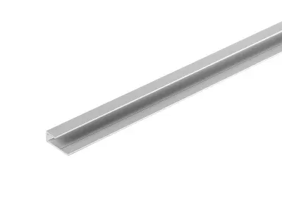 Profilé de finition alu pour dalles PVC Dumawall L. 260 x l.7 x H. 2 cm Ép 5 mm