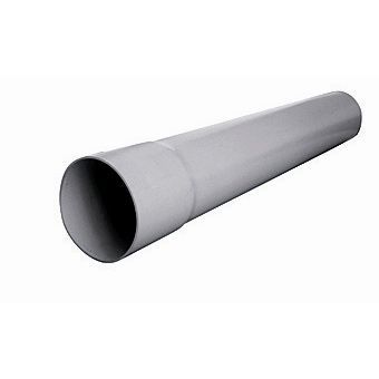 Descente de gouttière grise ø50 mm L.2 m