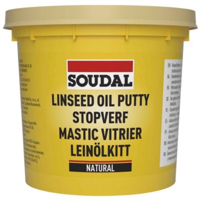 Mastic vitrier non durcissant Soudal 1kg