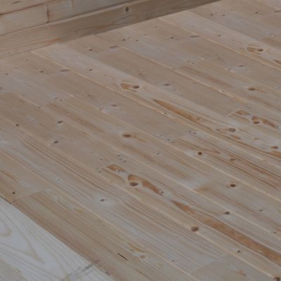 Plancher pour abris bois Skara 10,65 m² et Skara + pergola ép.28 mm