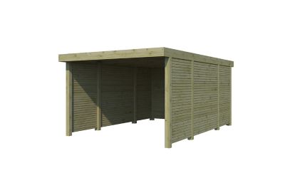 Carpot bois Gardenas Mordern 3 côtés fermés