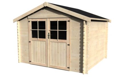 Abri de jardin en bois Victor  9 m² ép.34 mm