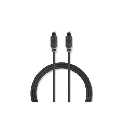 Nedis Câble Audio Optique Toslink Male Toslink Male 1.00 M Rond Pvc - Cabw25000at10 Anthracite - vue 6