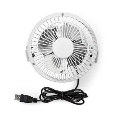 Nedis ventilateur de table fixe blanc 1 vitesses 3 W