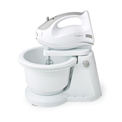 Mixeur Batteur à main 200W 5 Vitesses Fonction Turbo Blanc NEDIS
