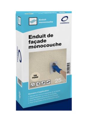 Enduit de façade monocouche - ton pierre
