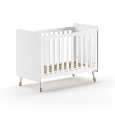 Lit bebe 60x120 sommier inclus Vipack Billy Blanc