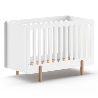 Lit Bébé Scandinave "Smile" 60x120cm Blanc