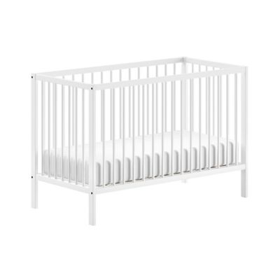 Lit bébé 60x120 sommier inclus Vipack Meryl Blanc