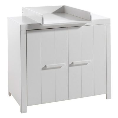 Commode Avec Plan à Langer "Erik" 100cm Blanc