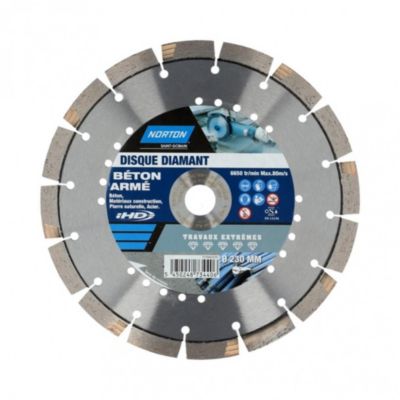 Disque diamant extrême segmenté pour matériaux de construction NORTONDiam.230mm