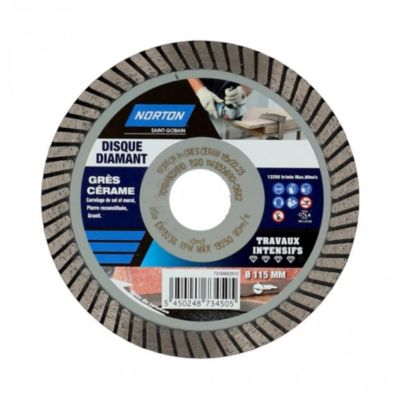 Disque diamant intensif turbo pour NORTON Diam.115 mm