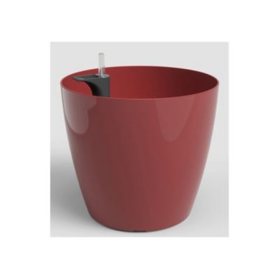 Artevasi Pot de fleurs San Remo SWS 36 BR - Plastique - Rouge foncé - Ø36 x H33 5 cm - 25 L - Int/Ext - vue 2