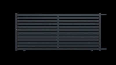 Portail coulissant CROZON 3,60X1,60 m GRIS 70