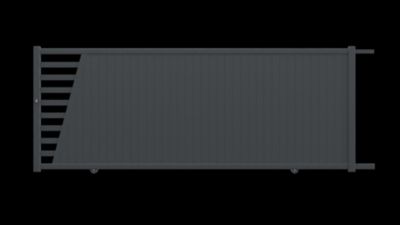 Portail coulissant DOSSEN 4,10X1,60 m GRIS70