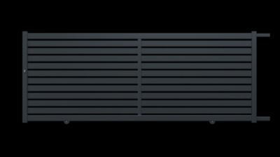 Portail coulissant CROZON 4,10X1,60 m GRIS 70