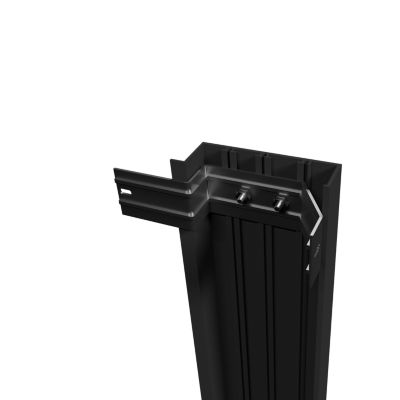 Tapée d'isolation pour porte d'entrée aluminium gris G85 160mm