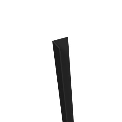 Profil de finition extérieur pour porte d'entrée aluminium L.218 x l. 3cm gris ral 7021STR G85