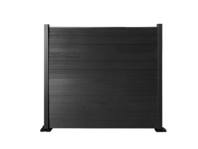 Lame de clôture emboitable Anthracite en aluminium H.15 7 x l.179 8 cm