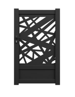 Portillon battant 4ALU aluminium gris 7016 - 100 x h.154,2 cm