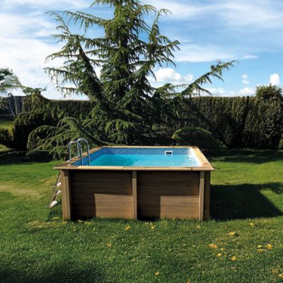 Piscine en béton carrée Naturalis L.3 24 x l.3 24 x P.1 28m