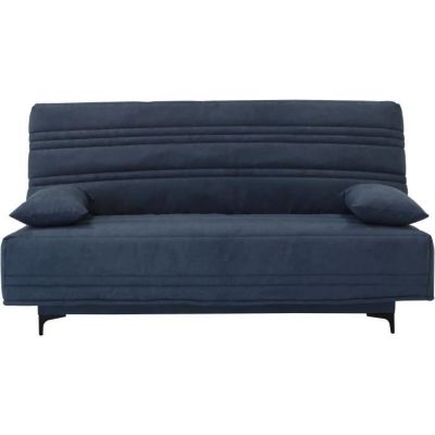 Conforteam Canapé convertible clic-clac 3 places KRISTEN - Largeur 199 cm - Matelas 14 cm - C de rangement Bleu - vue 2