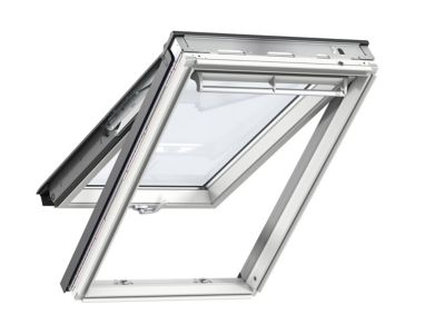 VELUX Fen&ecirc;tre de toit &agrave; projection  Tout Confort Whitefinish - bois peint en blanc L. 55 x H. 98 cm (GPL 2057 CK04)