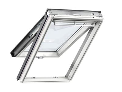 VELUX Fen&ecirc;tre de toit &agrave; projection  Confort Whitefinish - bois peint en blanc L. 78 x H. 140 cm (GPL 2076 MK08)