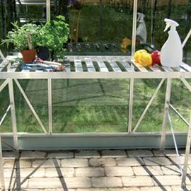 Etagère 1 plateau aluminium anodisé