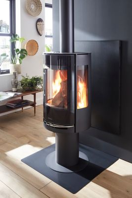 Poêle à bois en acier Aduro 9.3 LUX noir 6kW 140m²