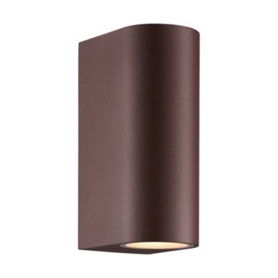 Applique murale DION double GU10 aluminium couleur rouille IP44 Nordlux Extérieur - vue 2