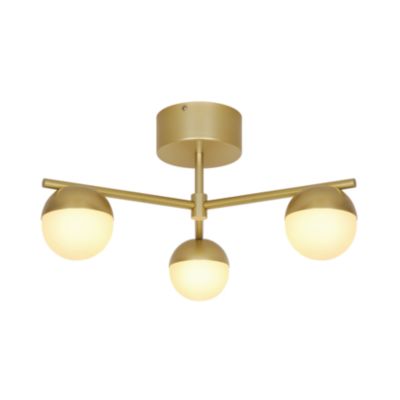 Plafonnier CONTINA verre et métal laiton brossé IP20 G9 Nordlux Intérieur - vue 2