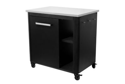 Cuisine extérieur simple avec plan de travail en inox Cozze H.90 cm