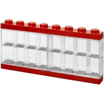 Vitrine pour 16 Figurines lego Display Case 16 Lego - Rouge