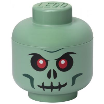 Grande Tête Lego pour rangement taille L - Skeleton Vert