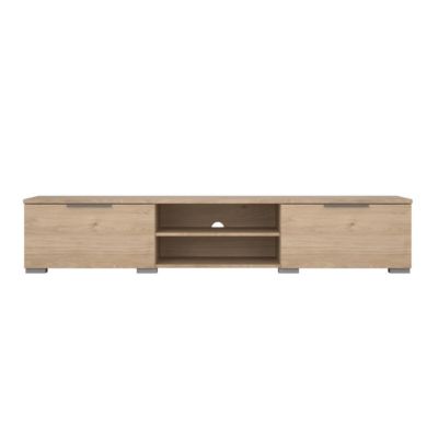 Meuble TV 2 tiroirs et 2 niches L173 cm - BILLIE