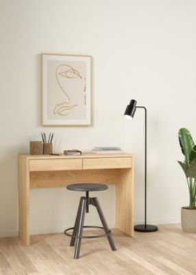 Bureau avec tiroirs effet chêne l. 100,1 cm - Tvilum