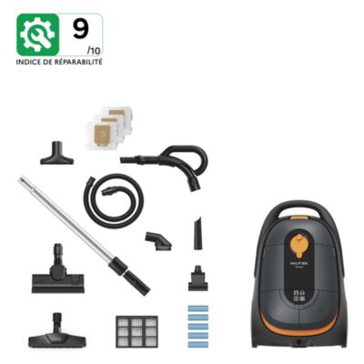Aspirateur traîneau Nilfisk Brilliant Parquet HEPA 14 sac 4 poignée télécommandée brosse LED
