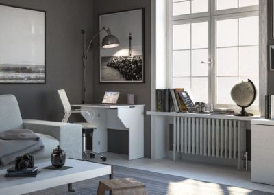 Bureau pliable blanc l. 78 x H. 75 x P. 70 cm Bingo