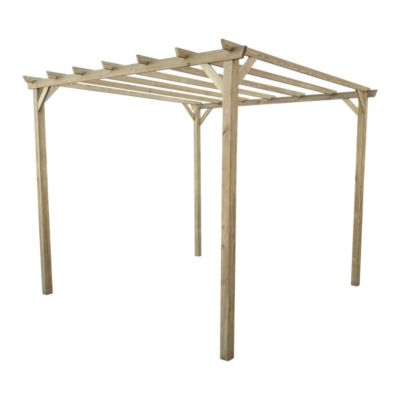 Pergola autoportante Ipomée en bois l.300 x L.300 x H.247 cm