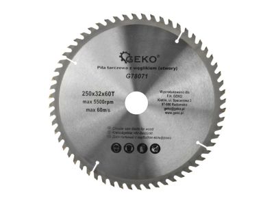 Lame de scie circulaire SK Diamètre 250 / 32mm 60 dents