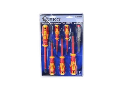 Ensemble Tournevis Isolés VDE 7 Pièces Avec Testeur Modèle 1
