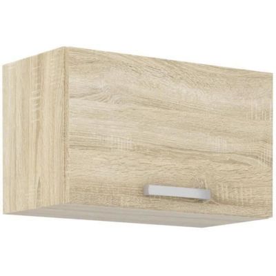 Meuble hotte porte basculante - Decor chene sonoma - L 60 x 31,6 x H 36 cm - LASSEN