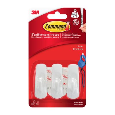 Petit crochet Command 17002-3 3 crochets + 6 languettes