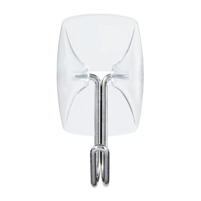 Crochet adhésif transparent pointe métal Command, 9 pièces 225 g