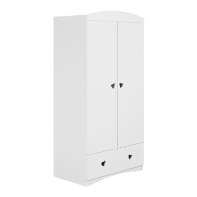 Armoire 2 portes 1 tiroir Kocot Kids Julia - Blanc