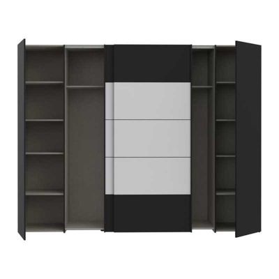Armoire de chambre NARAGO / 2 portes battantes 2 portes coulissantes 270 3 x 61 2 x 210 5 cm - vue 2